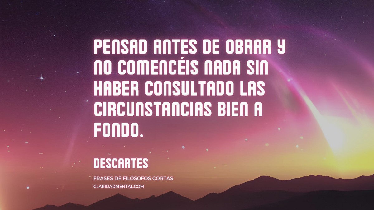 frase de Descartes