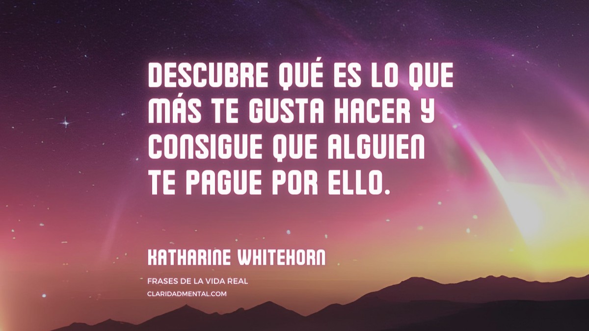 frase de Katharine Whitehorn