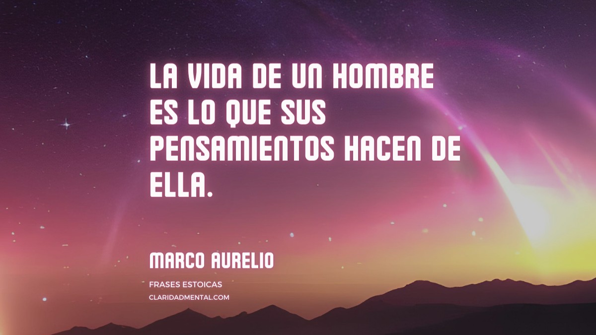 frase de Marco Aurelio