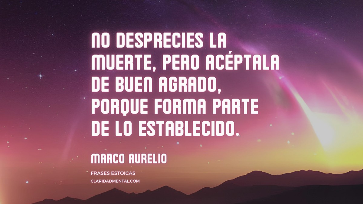 frase de Marco Aurelio