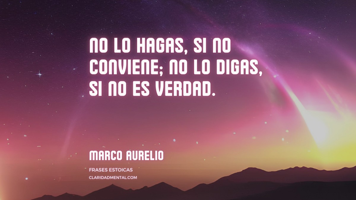 frase de Marco Aurelio