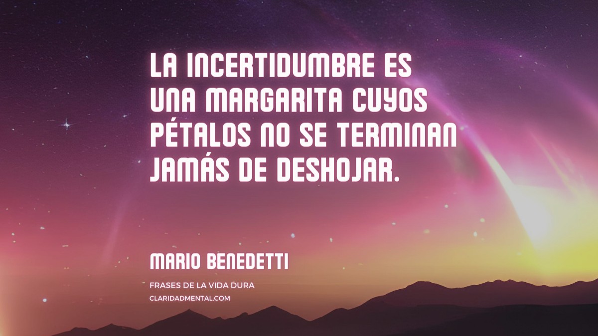 frase de Mario Benedetti
