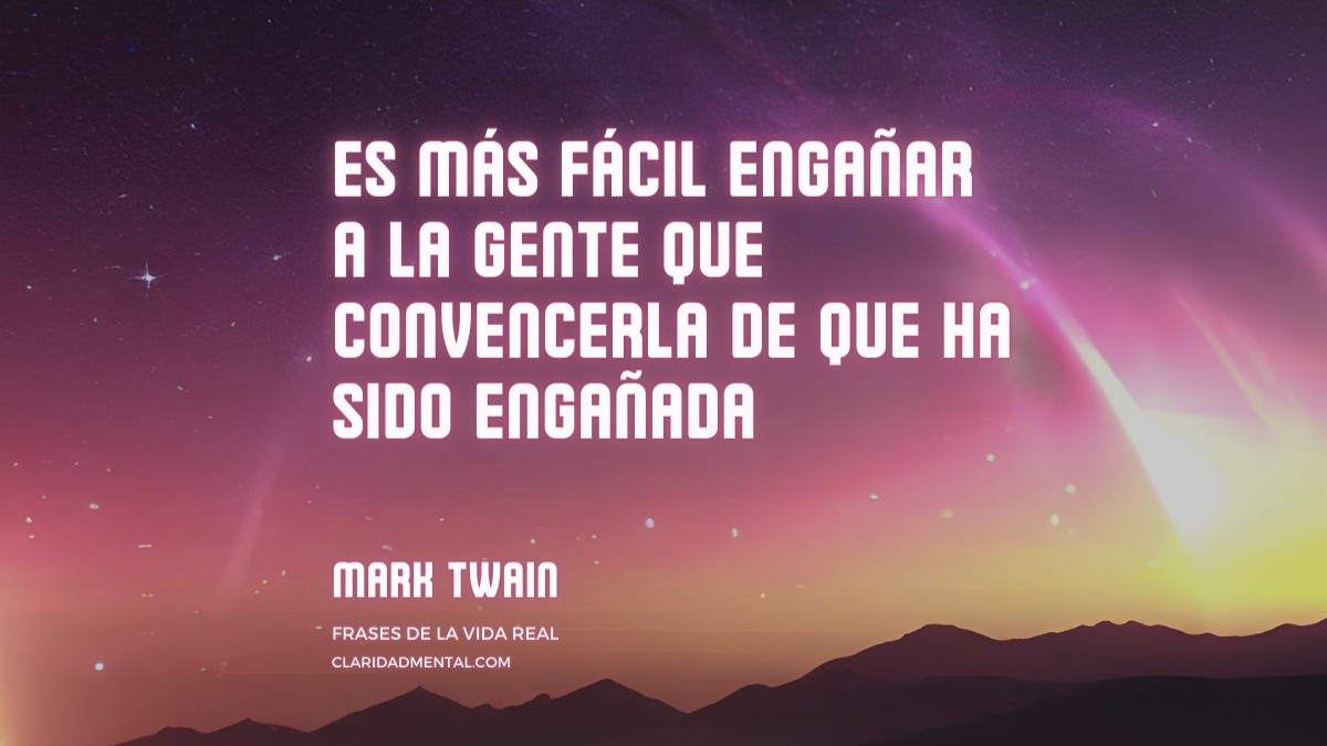 frase de Mark Twain