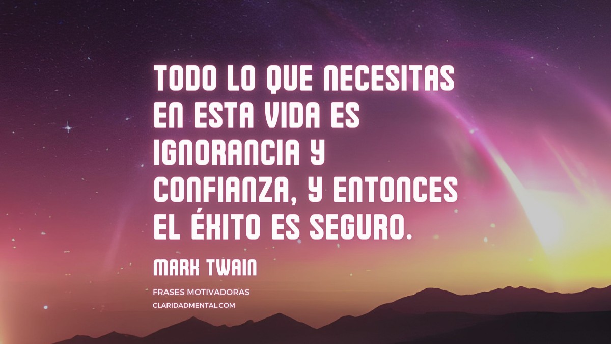 frase de Mark Twain