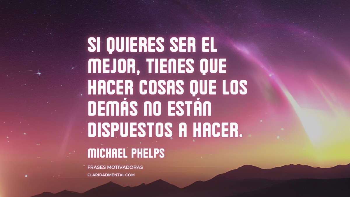 frase de Michael Phelps