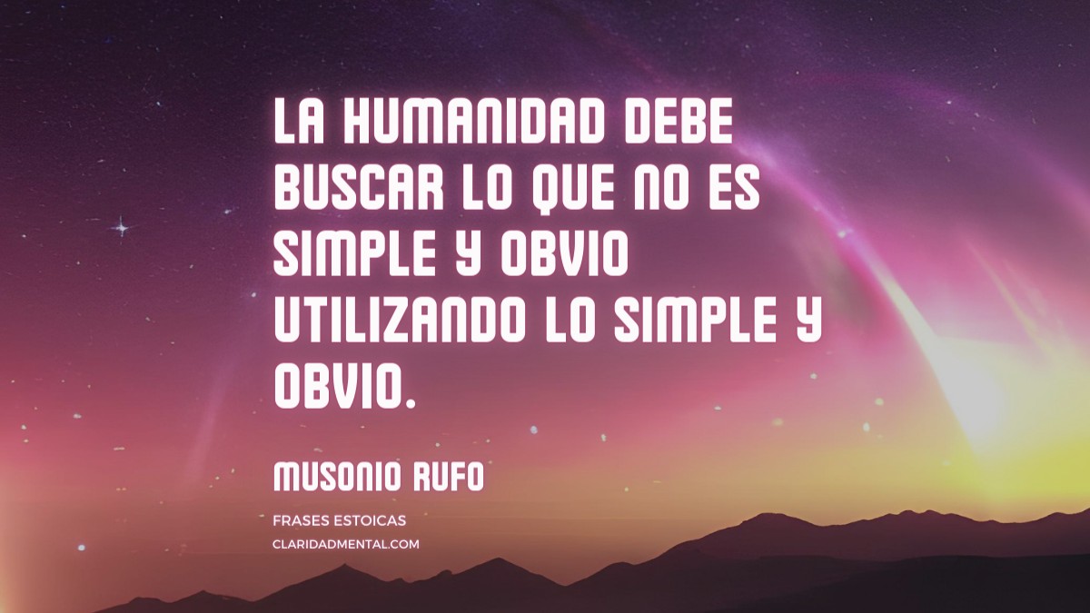 frase de Musonio Rufo