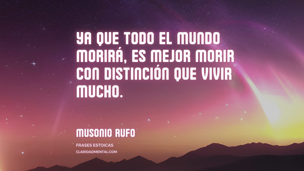 frase de Musonio Rufo