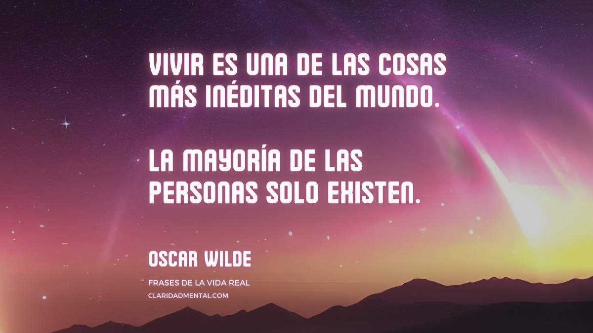 frase de Oscar Wilde