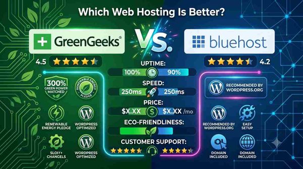 GreenGeeks vs Bluehost: Which Web Hosting Is Better?