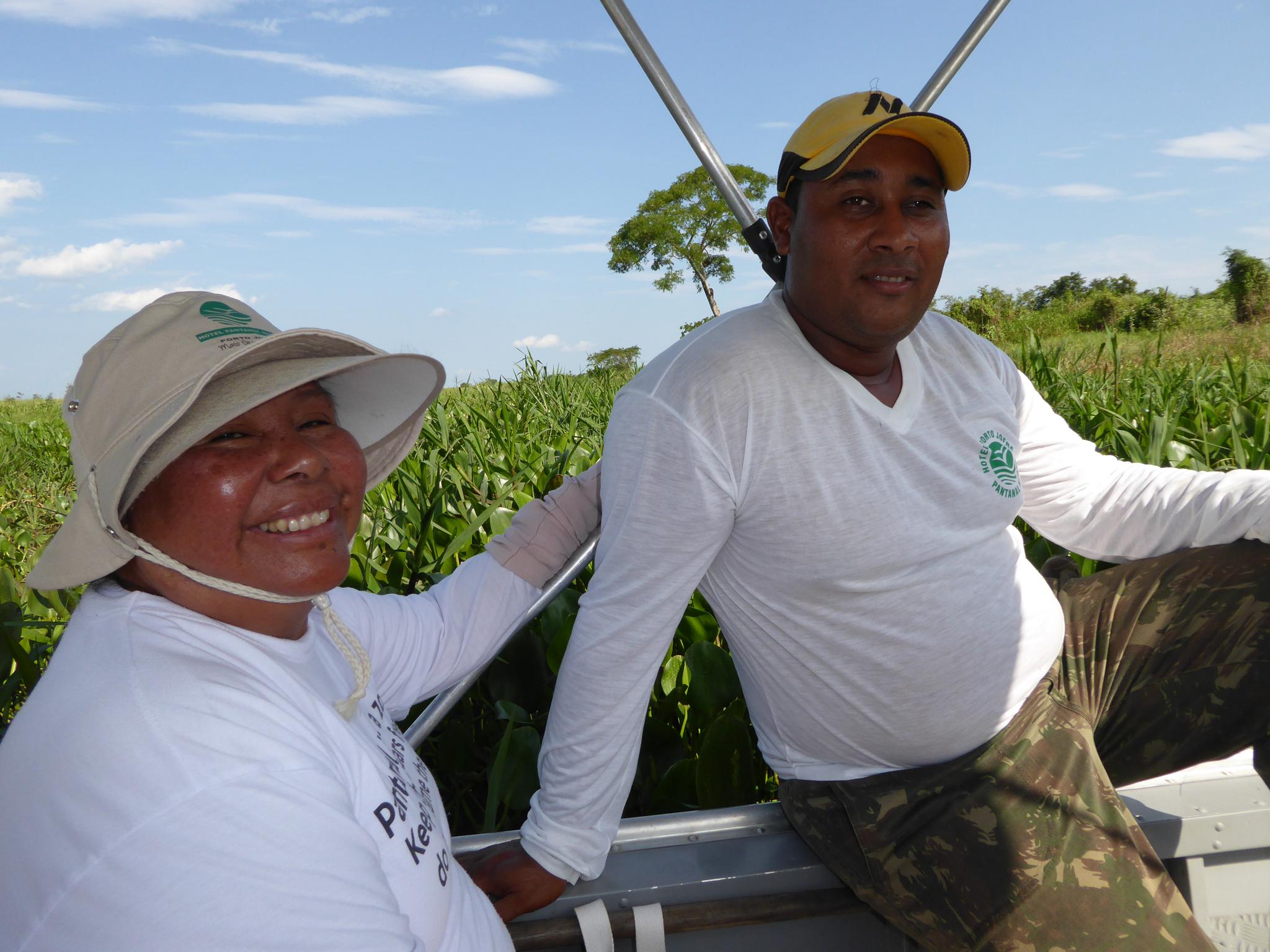 Judy unser Guide und Sali unser Bootsführer