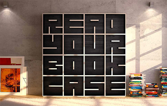 the-point-of-view:

&nbsp;“Read Your Book Case” bookcase by Eva Alessandrini and Roberto Saporiti for Saporiti.