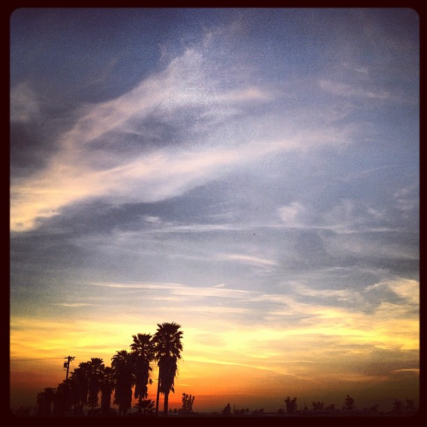 California sunset (Taken with Instagram at Amy’s Farm)