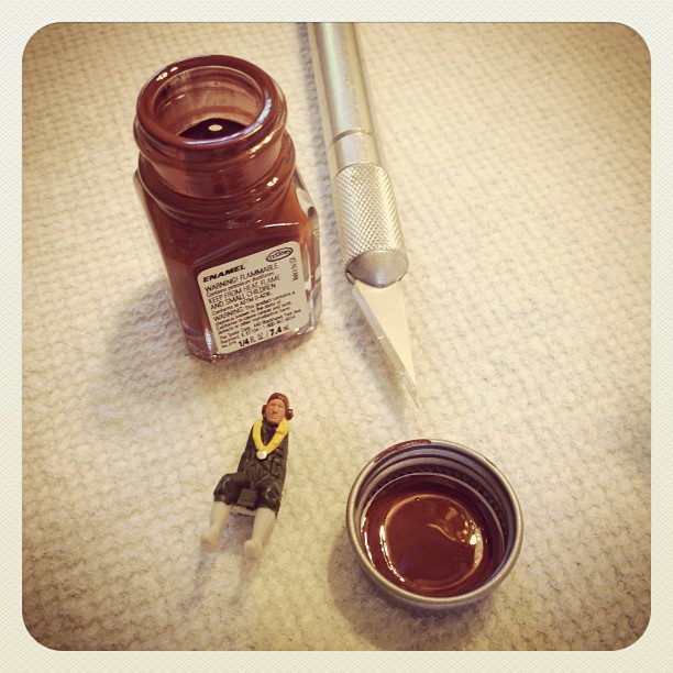 This is the smallest thing I’ve ever painted (Taken with instagram)