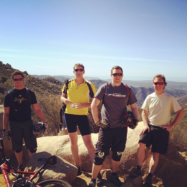Today’s riding group on the San Juan trail. (Taken with Instagram at San Juan Traihead, Clevland National Forest)