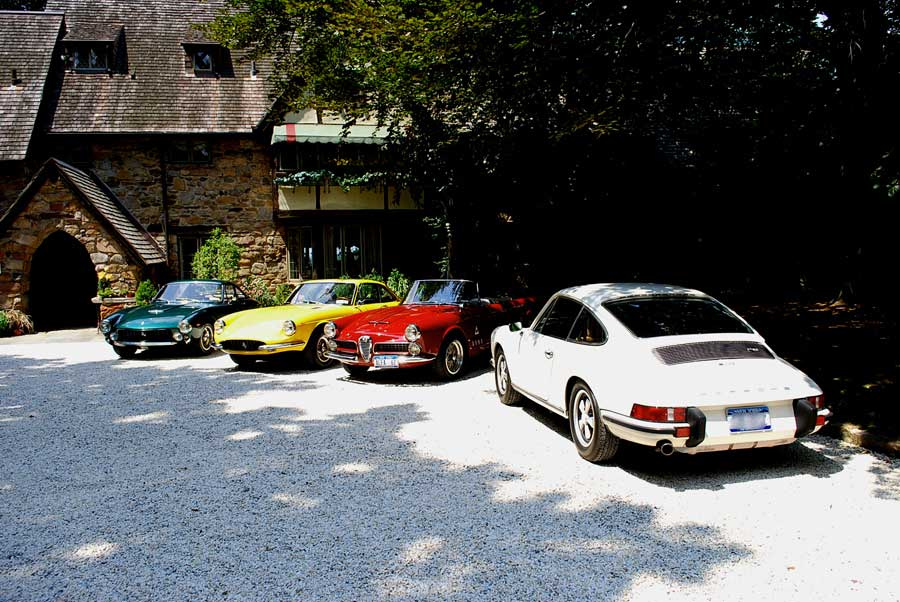 coolerthanbefore:

The perfect collection, two Ferraris, a Porsche and an Alfa Romeo.&nbsp;