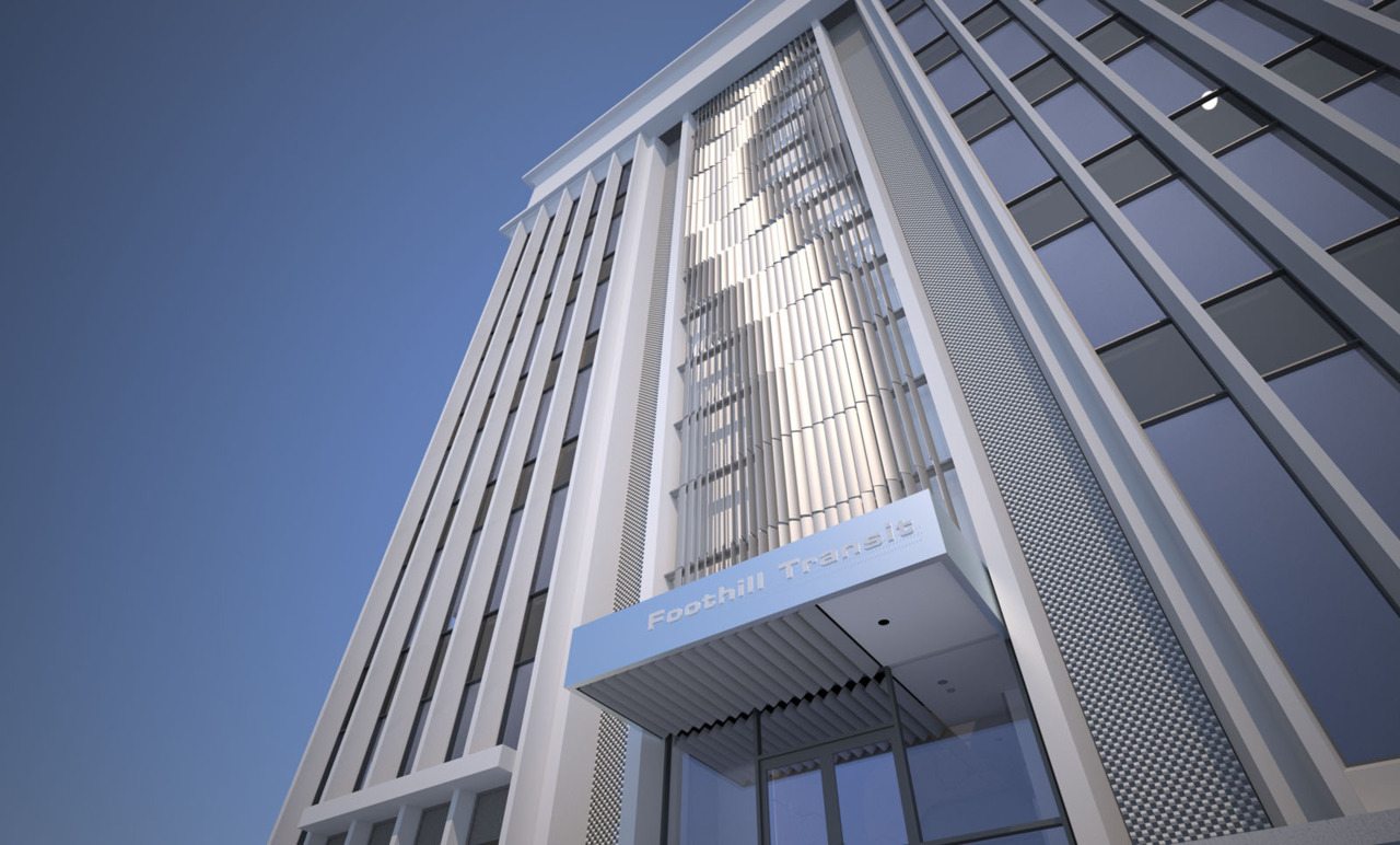 This is a façade replacement design for the center portion of a building that was built in the 60’s. It is currently travertine, and it’s getting dangerously close to falling off because of how brittle it is. The goal here is to replace …