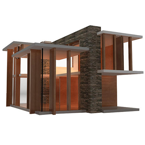 Emerson Doll House by Brinca Dada
It’s not only a modern masterpiece, but it has functioning solar panels on the roof while illuminate LED lights within. Bring. It. On.