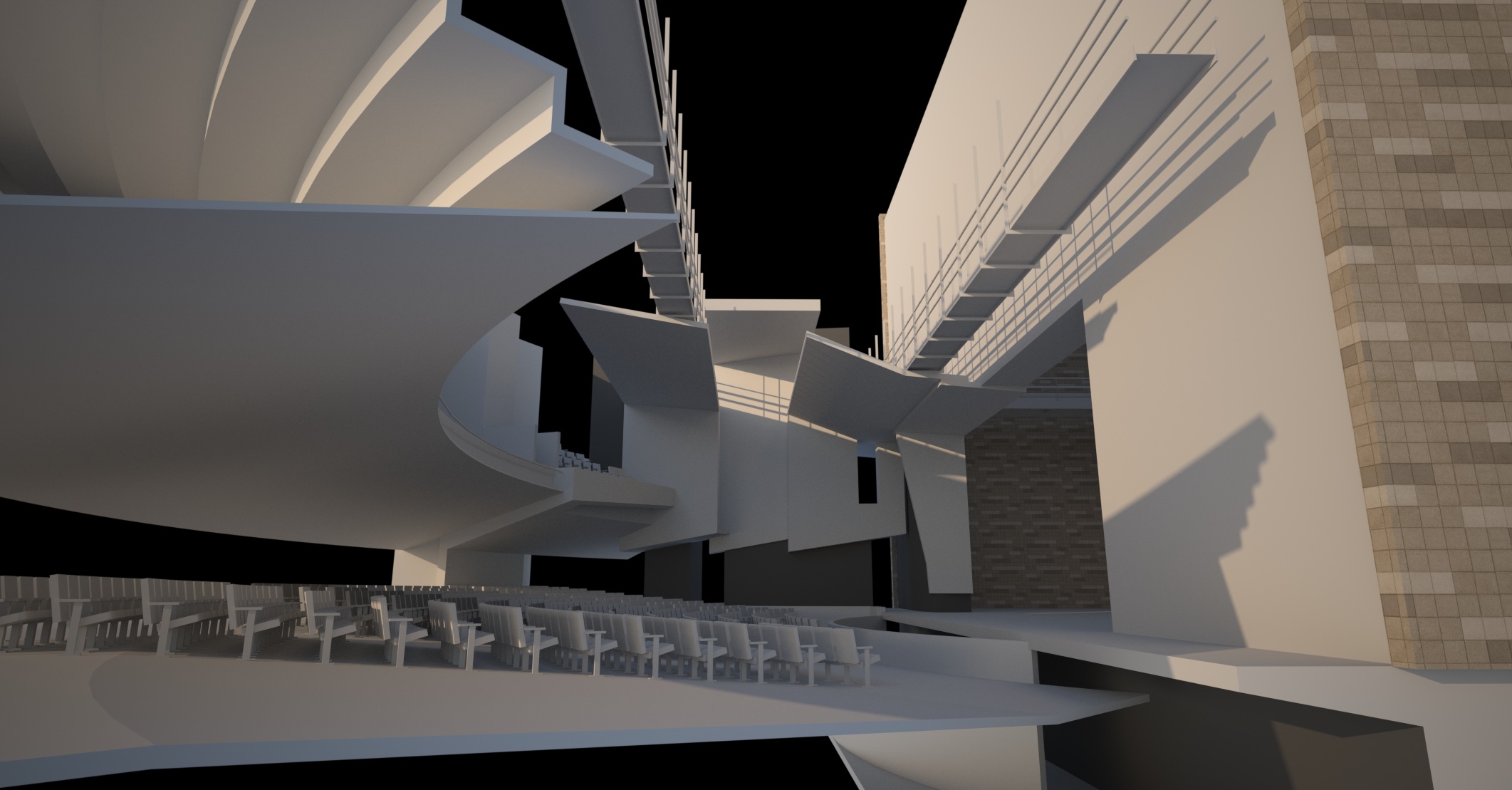 Shaded - exterior walls turned off for "clarity"