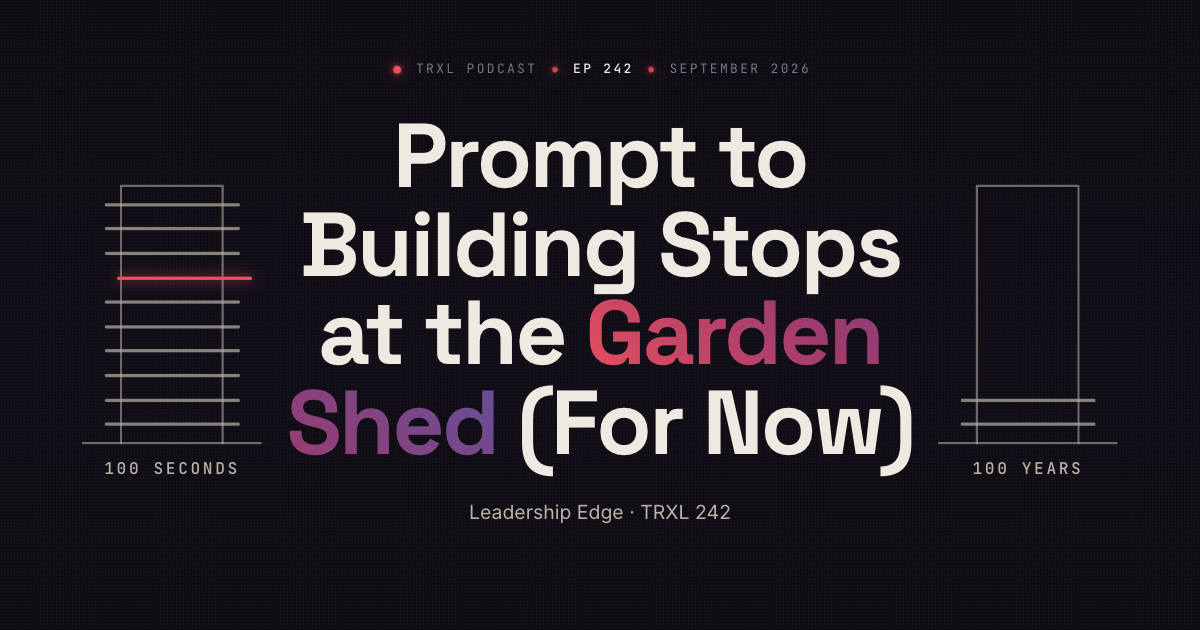 Prompt to Building Stops at the Garden Shed (For Now)