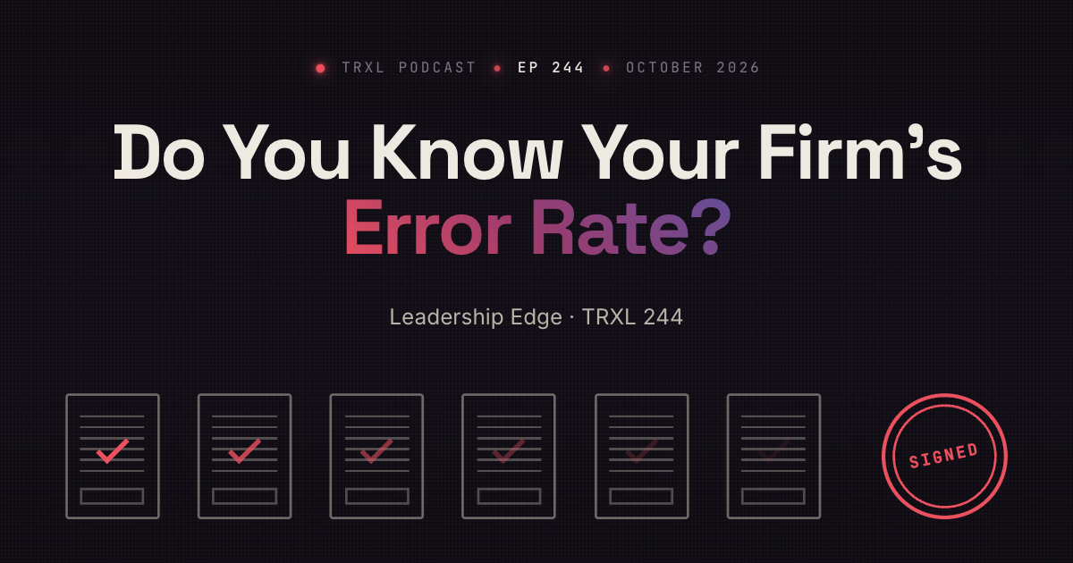 Do You Know Your Firm's Error Rate?