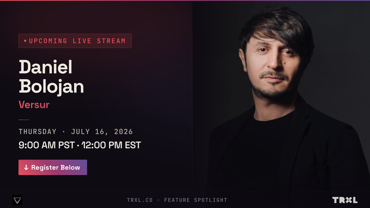 Live Next Thursday 7/16: Versur demo with Daniel Bolojan