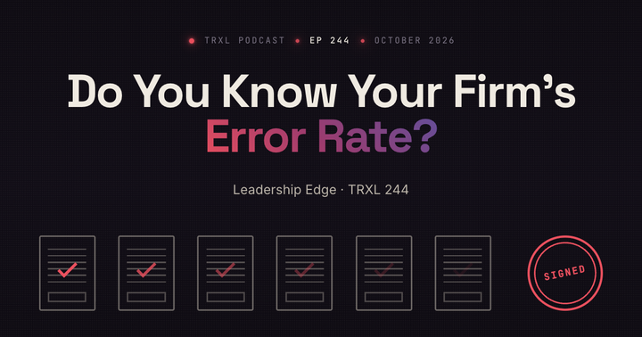 Do You Know Your Firm's Error Rate?