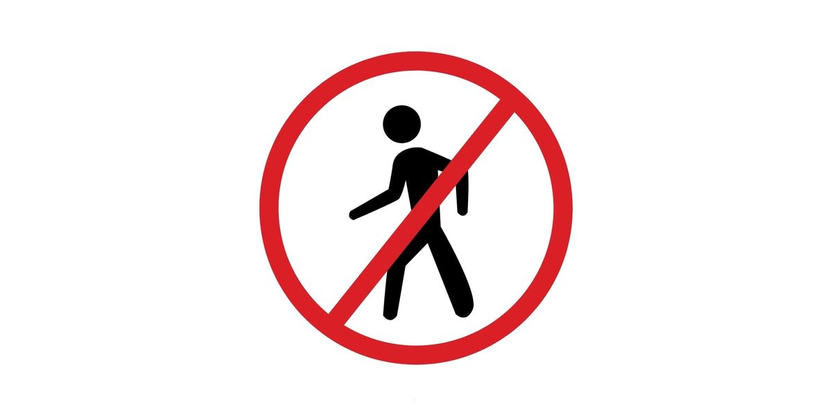 Pedestrians on M8 Northbound
