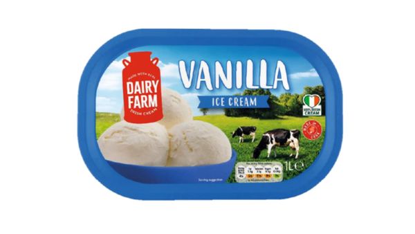 Recall of Lidl Dairy Farm Vanilla Ice Cream