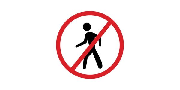 Pedestrians on Road in Blackpool