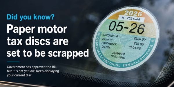 Paper Motor Tax Disc Set To Be Scrapped Under New Bill