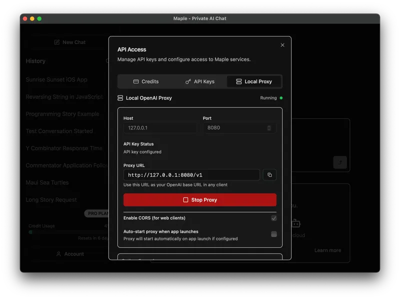 Maple Proxy Documentation