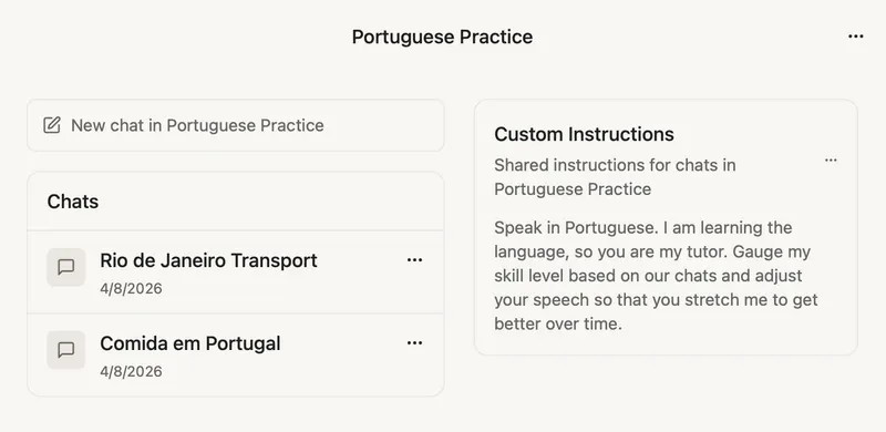 Organize Maple with Projects, Shared Context, and Pinned Chats