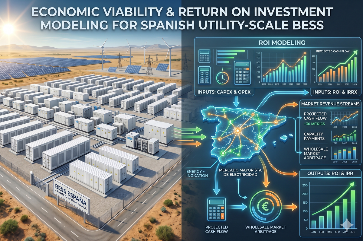 Economic Viability and Return on Investment Modeling for Utility-Scale Battery Energy Storage Systems in the Spanish Wholesale Market