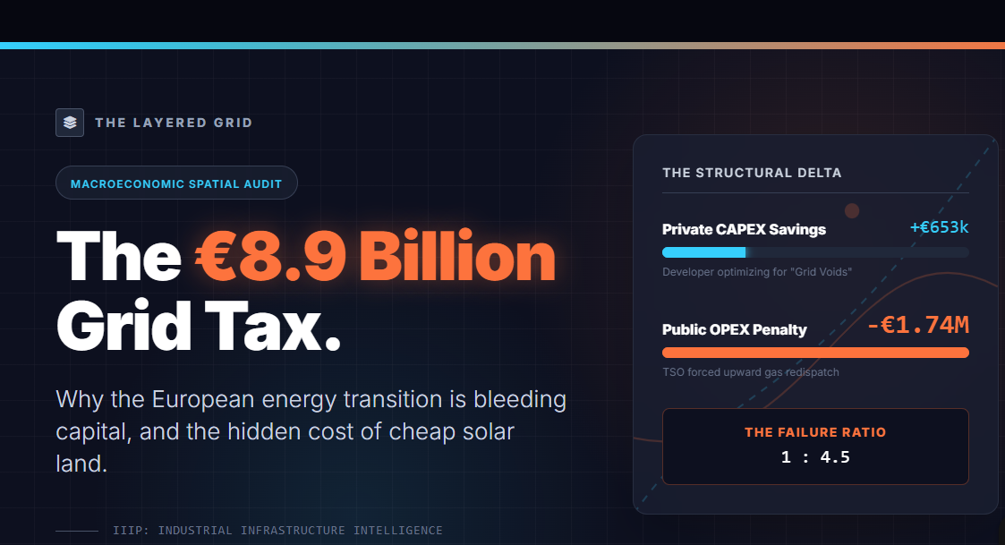 The €8.9 Billion Grid Tax: Why the European Energy Transition is Bleeding Capital.