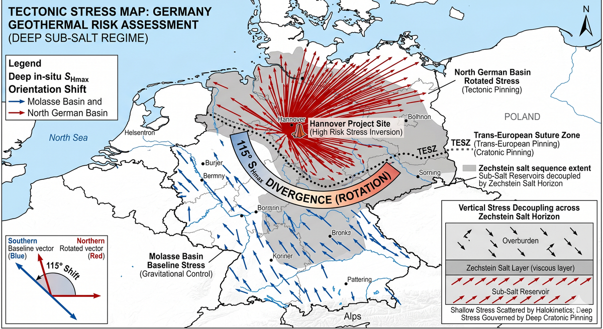 Geomechanical Discontinuity and Thermal Shock Dynamics in the North German and Molasse Basins: