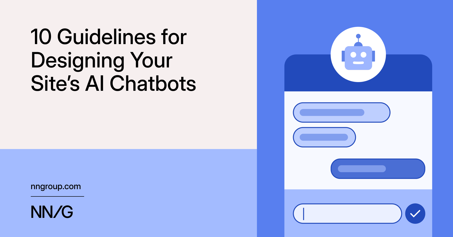 NN/g：站內 AI Chatbot 的 10 條設計準則