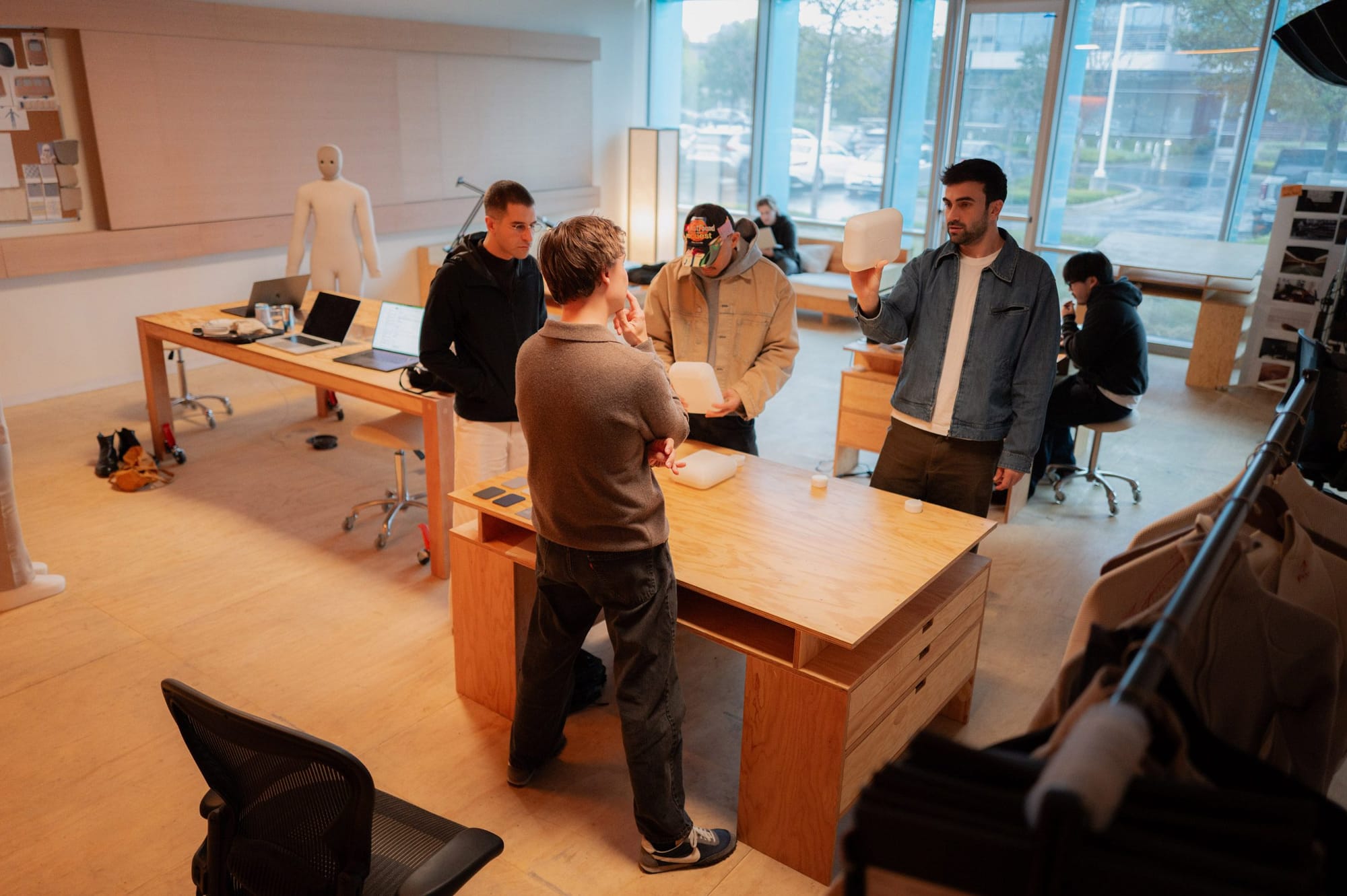 1X Neo humanoid robot at Palo Alto factory