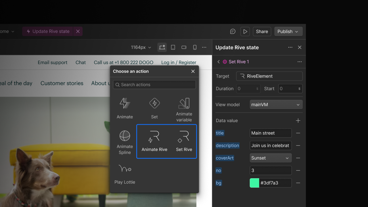 Webflow × Rive × GSAP