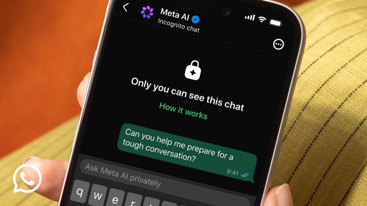 Meta WhatsApp Incognito Chat — 完全私密的 AI 對話
