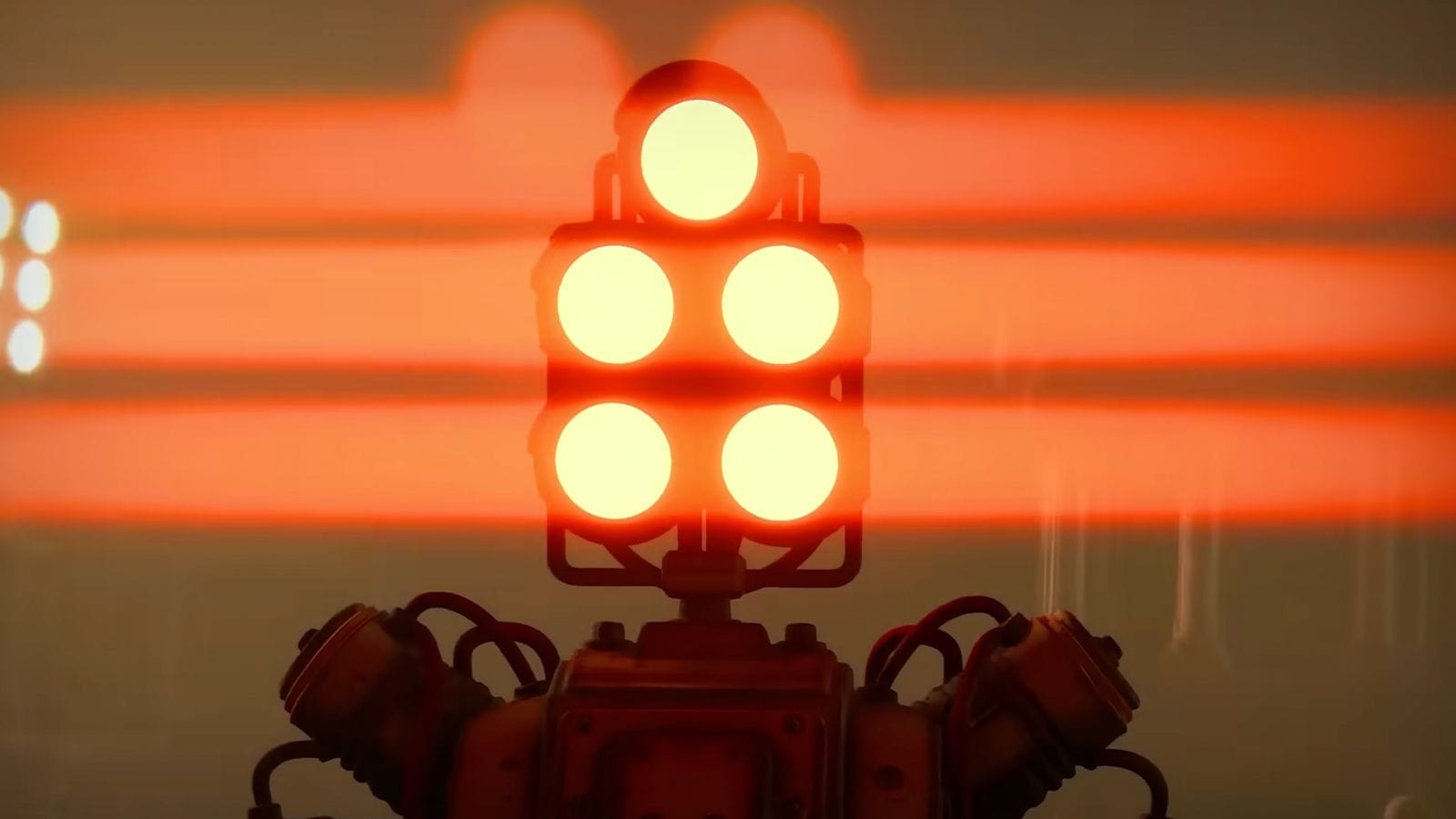 Unity AI cinematic robot scene