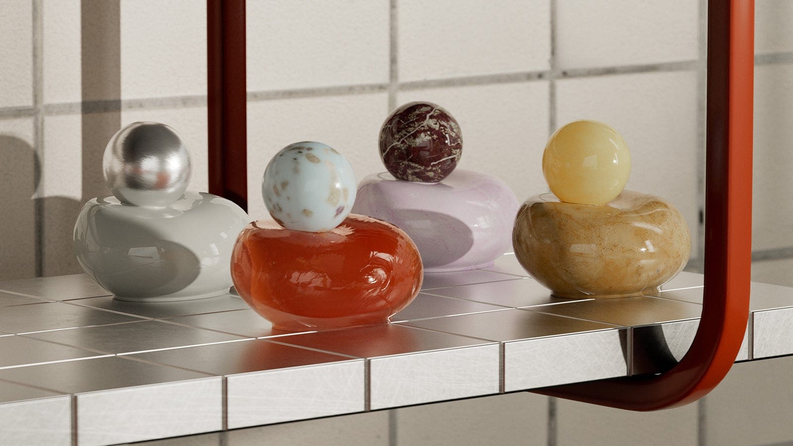 Complex materials authored in Substance 3D Sampler 6