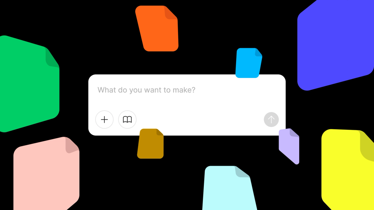 Figma Make 主介面:What do you want to make? 提示框跟散落的設計檔案