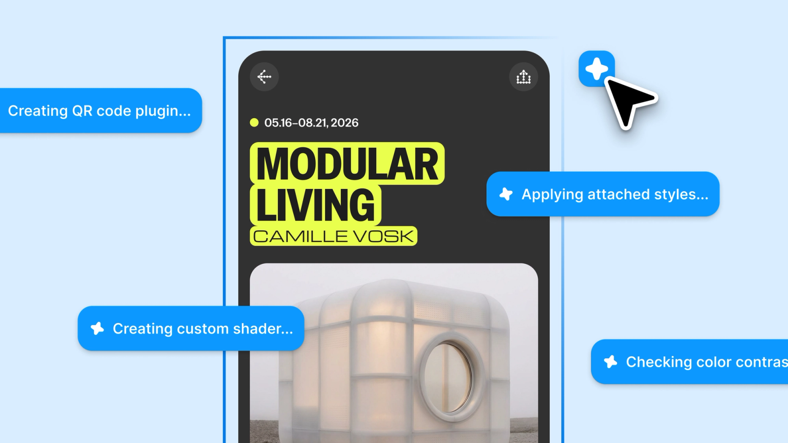 Figma design agent on canvas