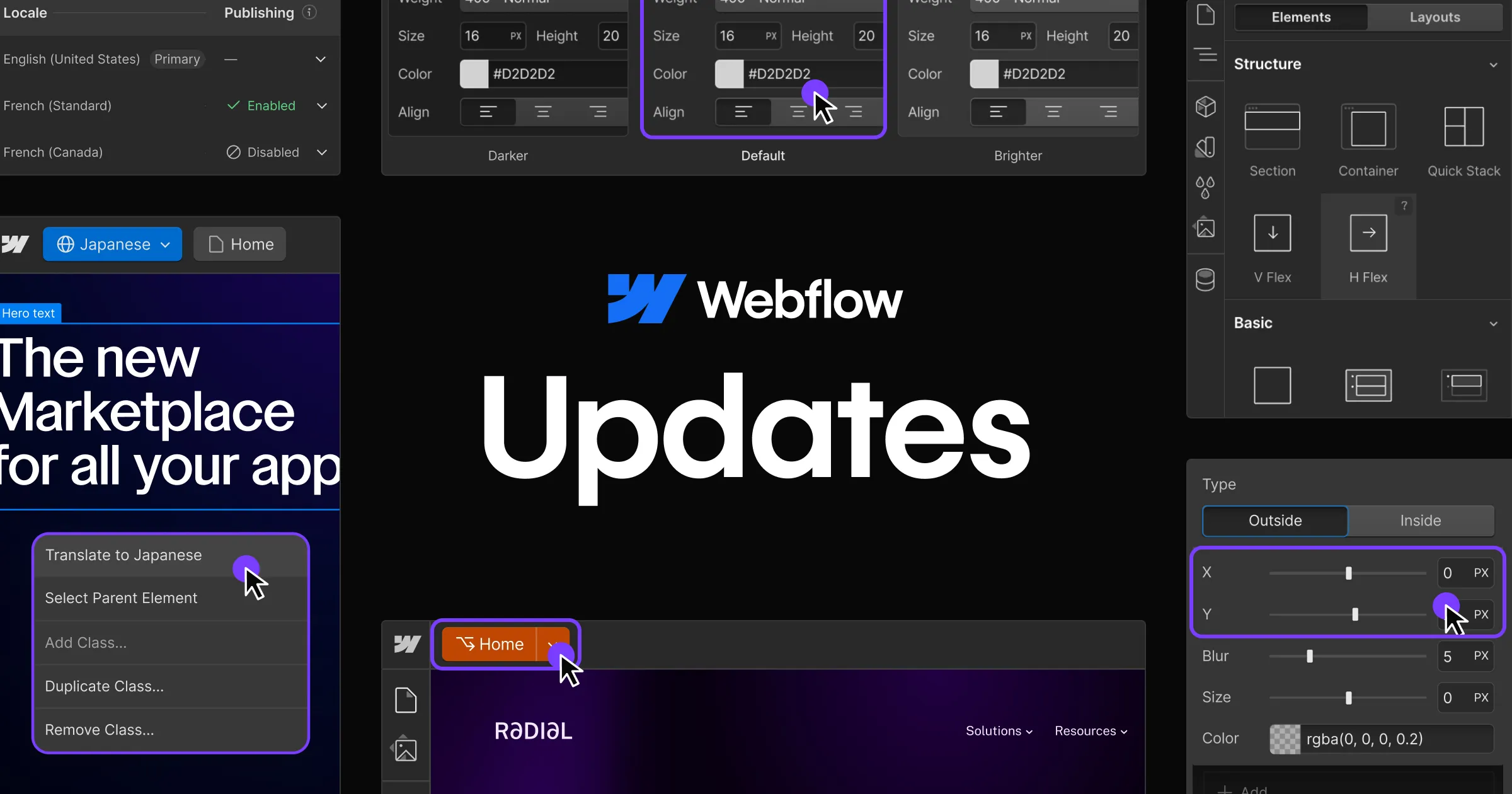 Webflow Updates