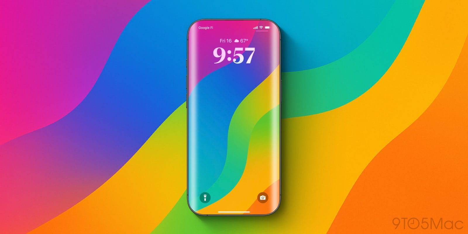 iPhone 20 週年概念設計渲染圖