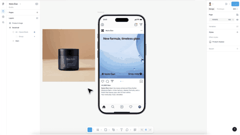 Figma parallel AI image edits running in background