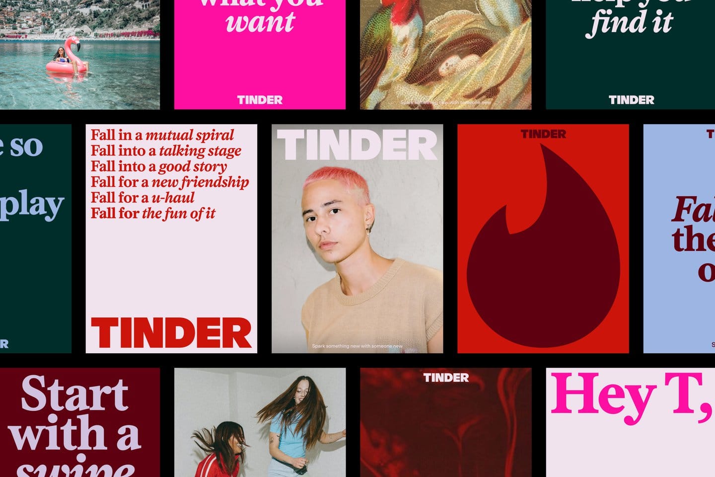 Tinder 全新品牌識別展示