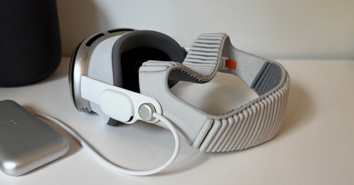 Apple Vision Pro 頭戴顯示器產品照