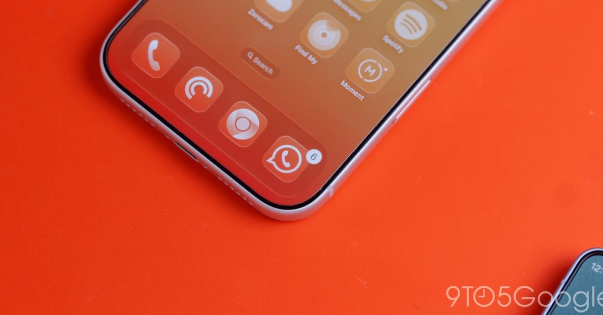 iPhone 模糊透明樣式 Dock 螢幕