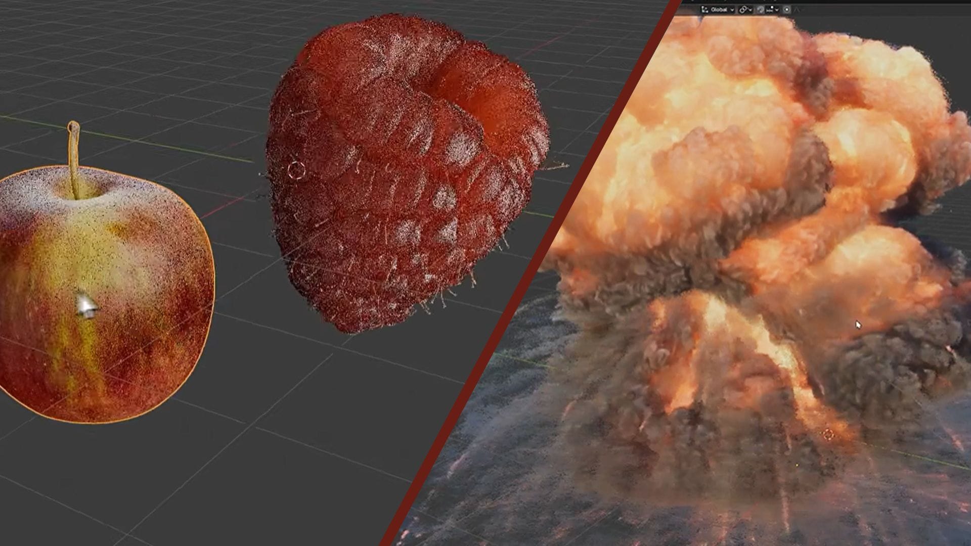 Blender 5.3 高斯潑濺渲染示意